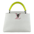Louis Vuitton White Leather Handbag Shoulder Bag
