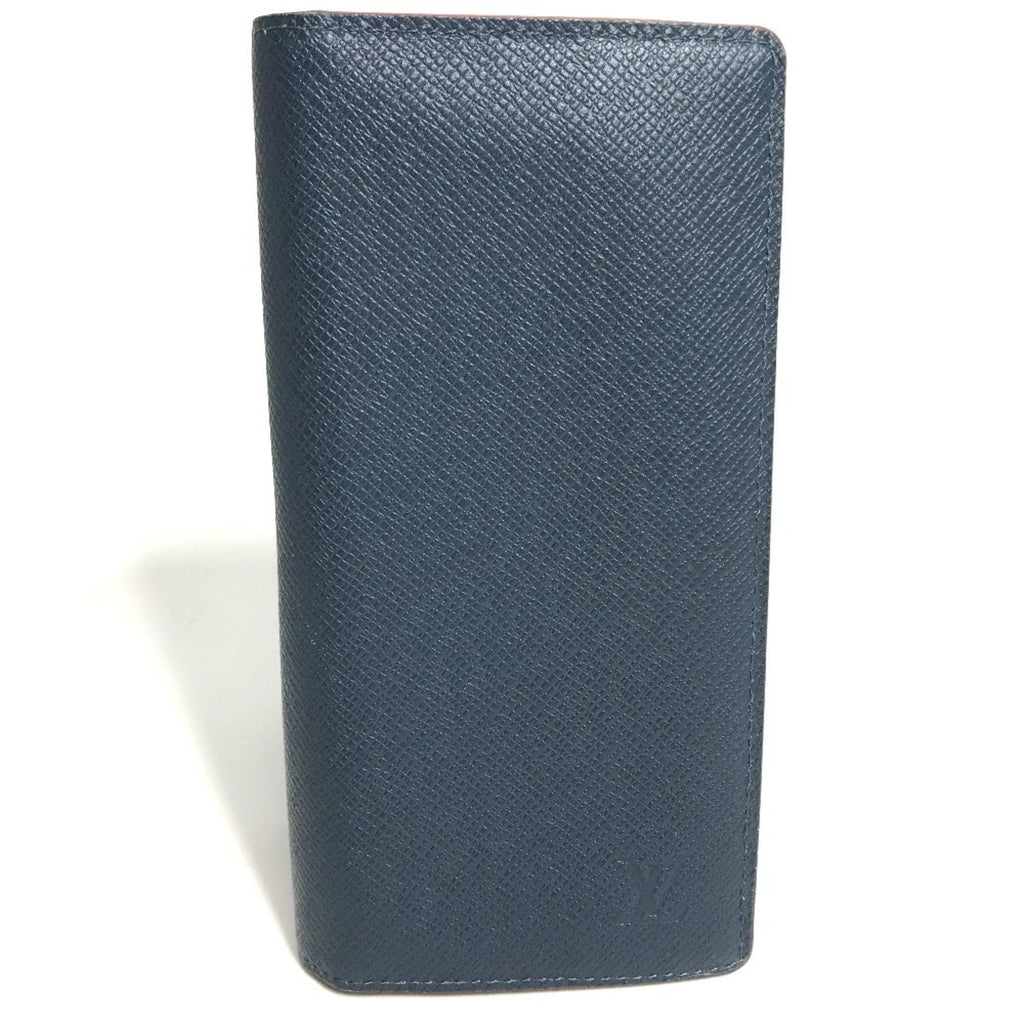 Louis Vuitton Taiga Blue Ocean Taiga Leather Long Wallet