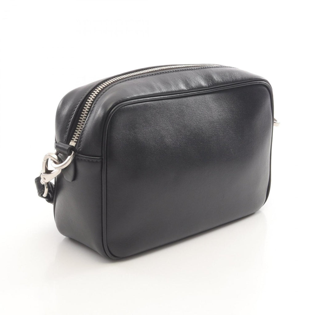 Prada Black Pink White Leather Shoulder Bag