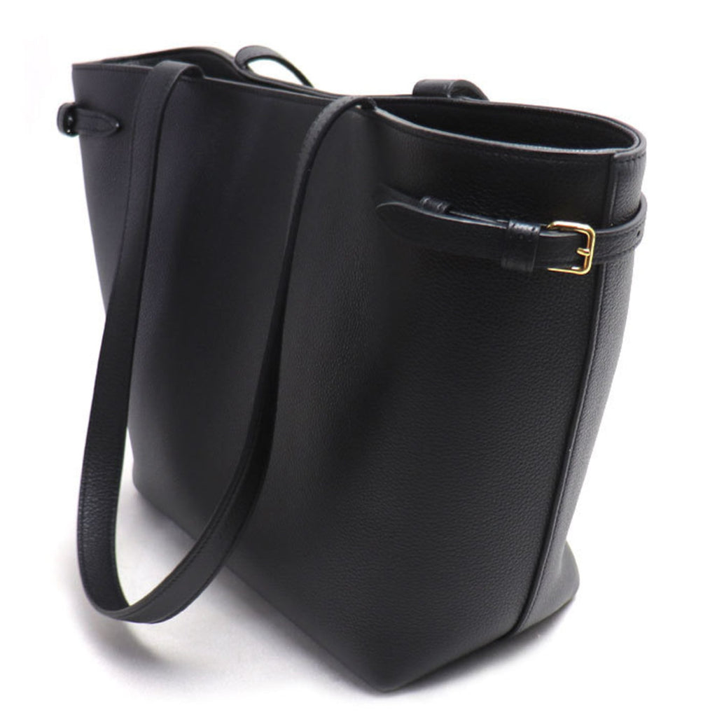 Celine Black Leather Tote Bag