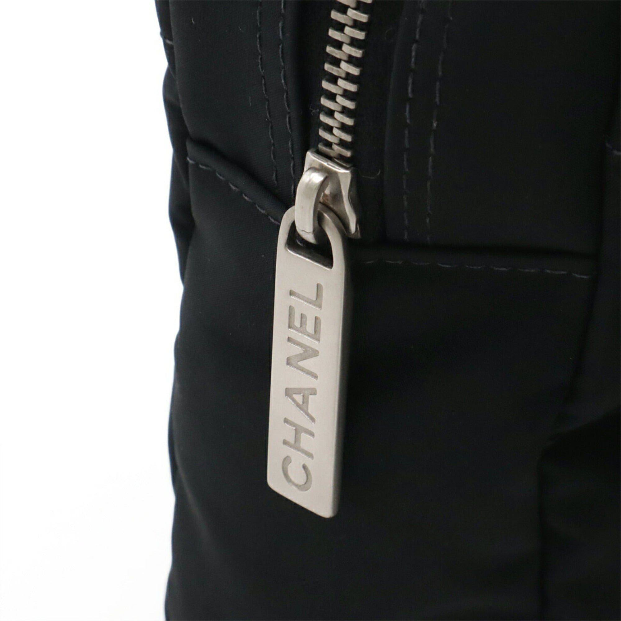 Chanel Black Nylon Shoulder Bag