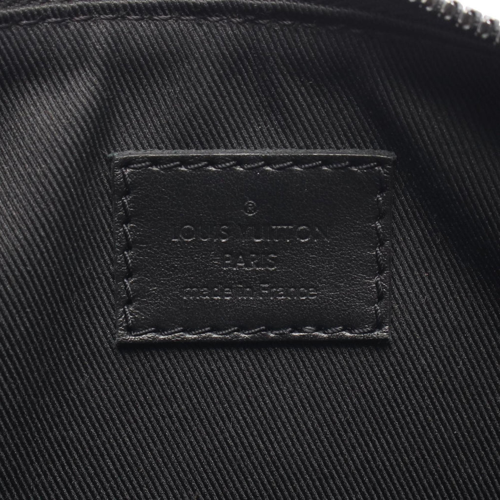 Louis Vuitton Black Brown Monogram Multi-Color Monogram Leather Rubber Tote Bag