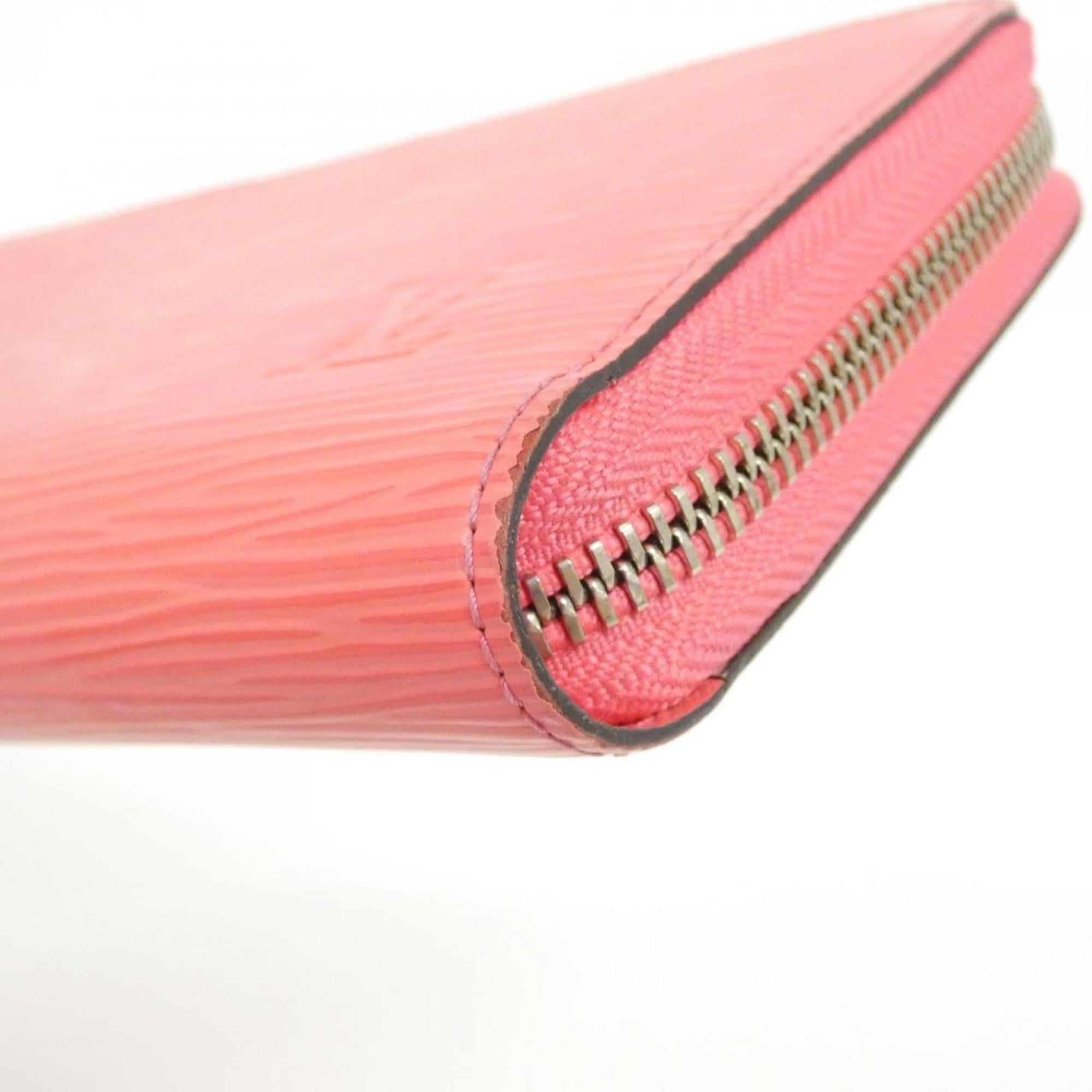 Louis Vuitton Pink Leather Long Wallet