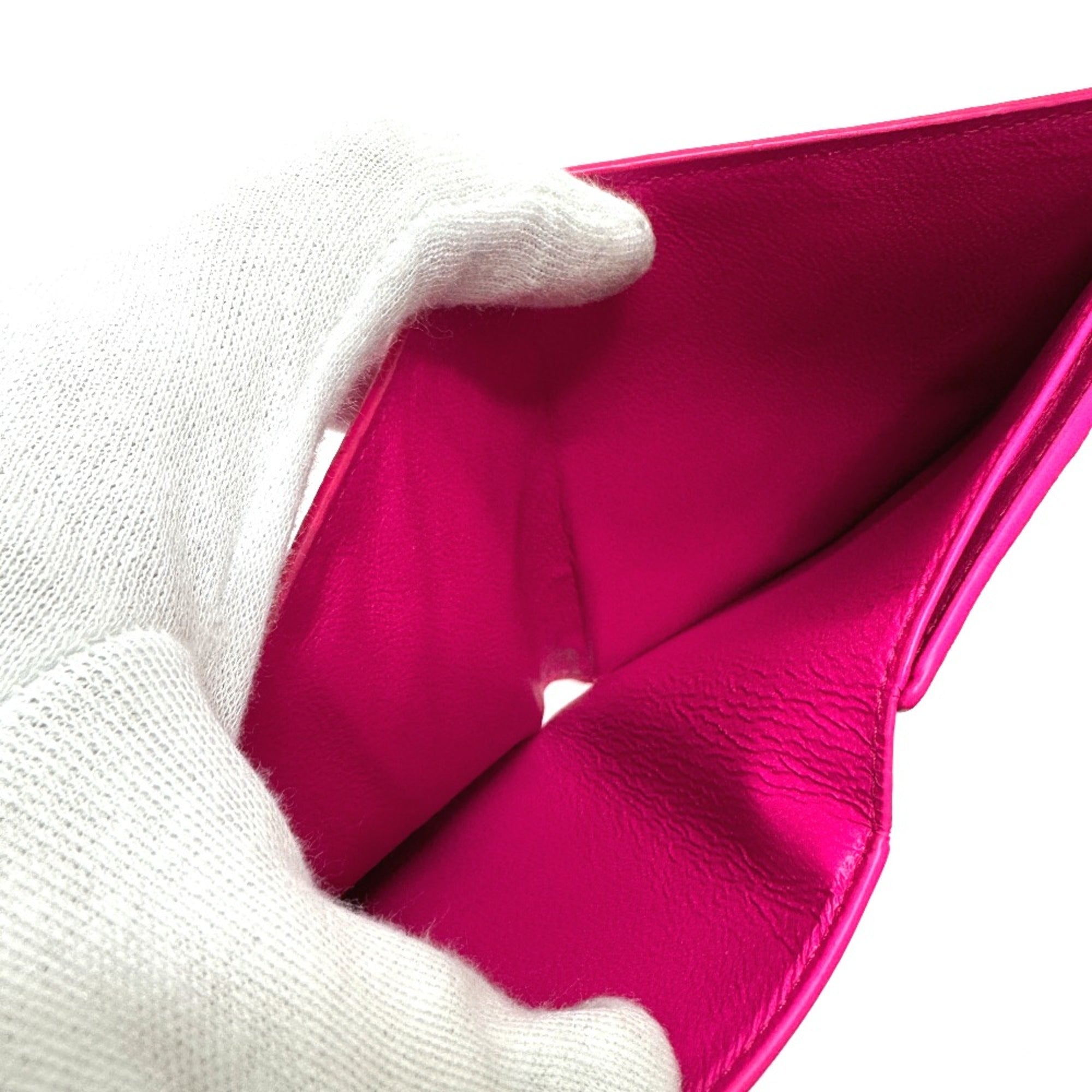 Balenciaga Pink Leather Wallet (Bi-Fold)