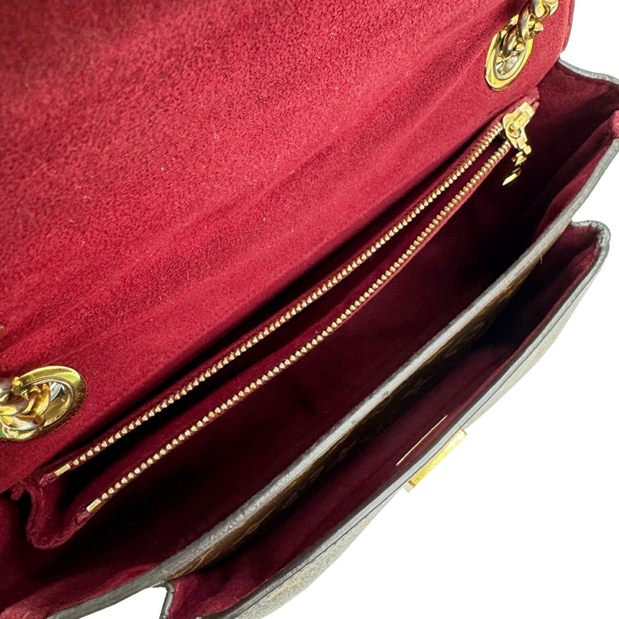 Louis Vuitton Monogram Black Brown Monogram Leather Shoulder Bag