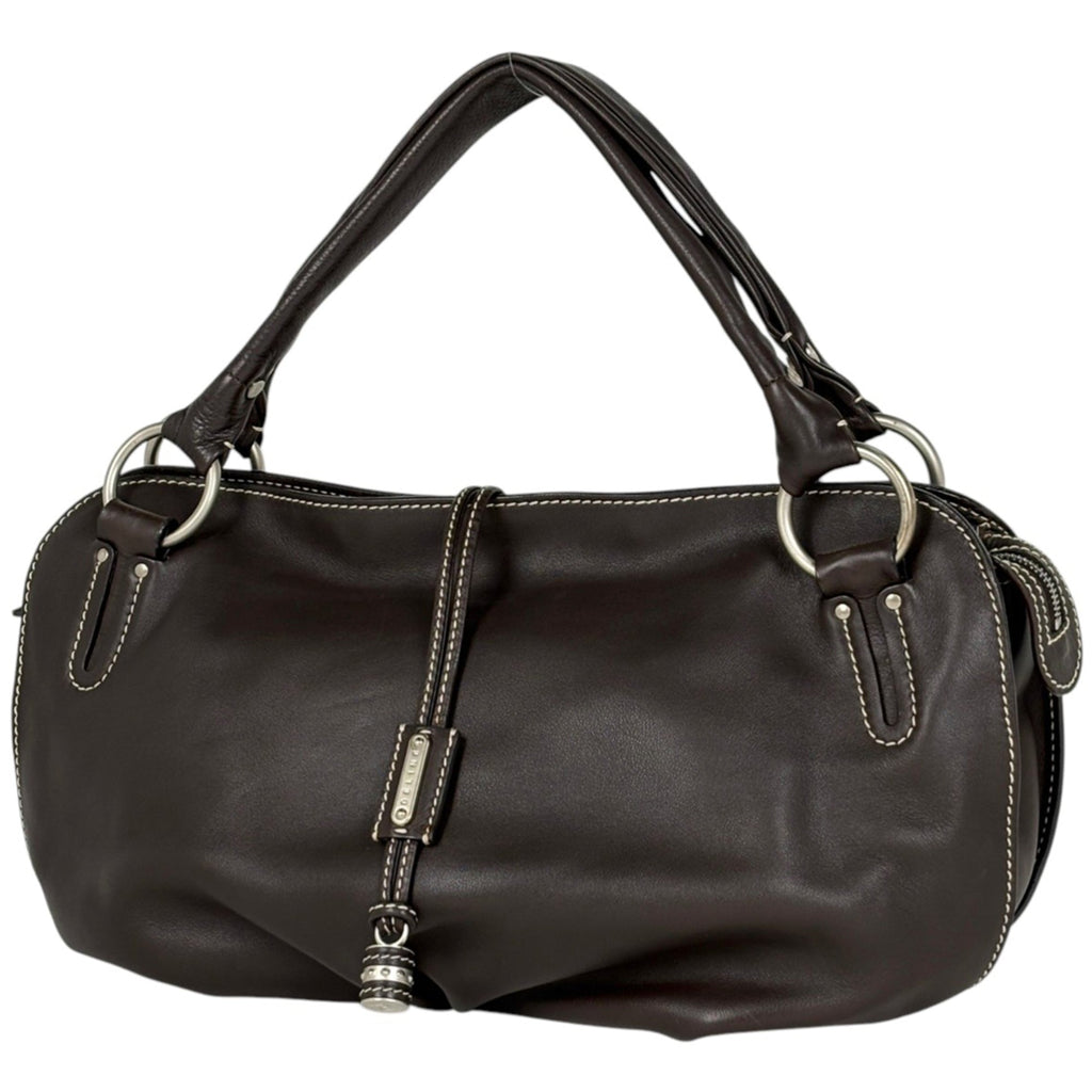 Celine Dark Brown Leather Handbag