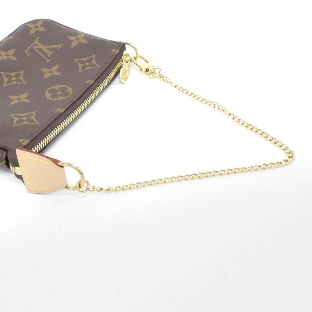 Louis Vuitton Brown Coated Canvas Pochette Pouch