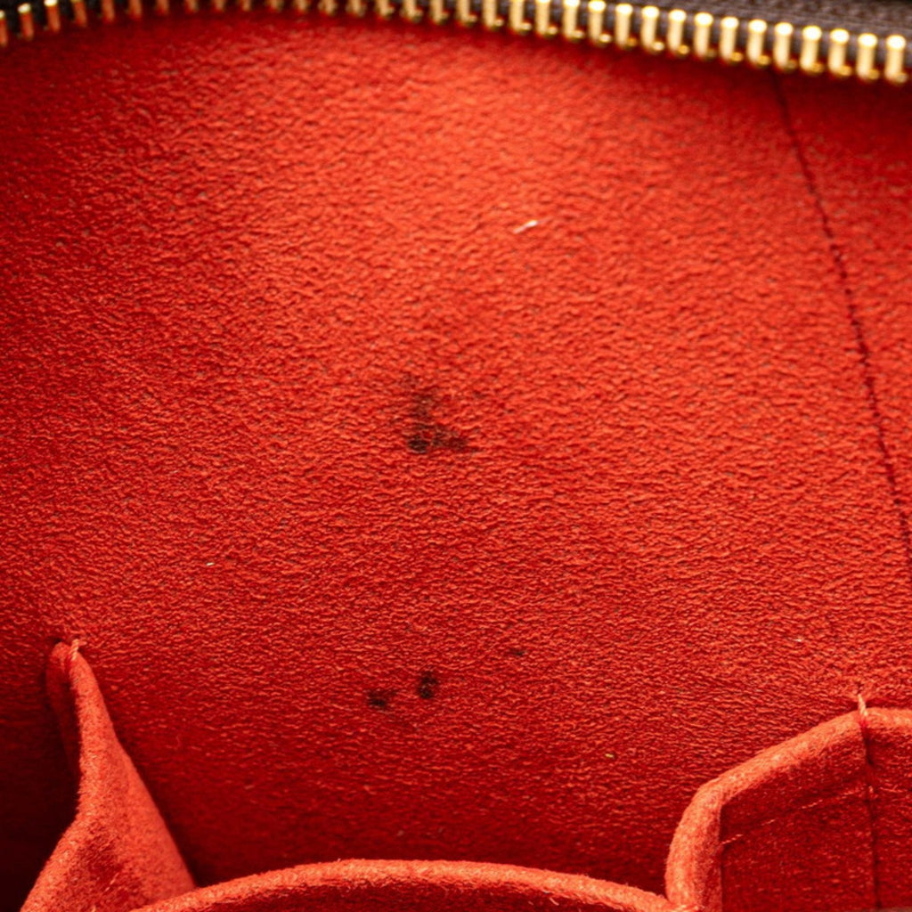 Louis Vuitton Brown Pvc Leather Handbag Tote Bag