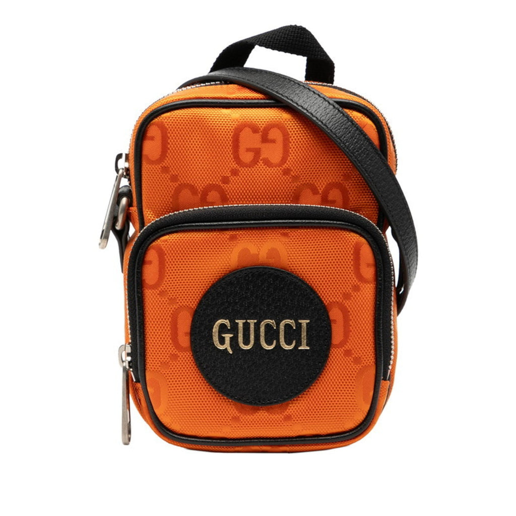 Gucci Orange Nylon Shoulder Bag (Pre-Owned)