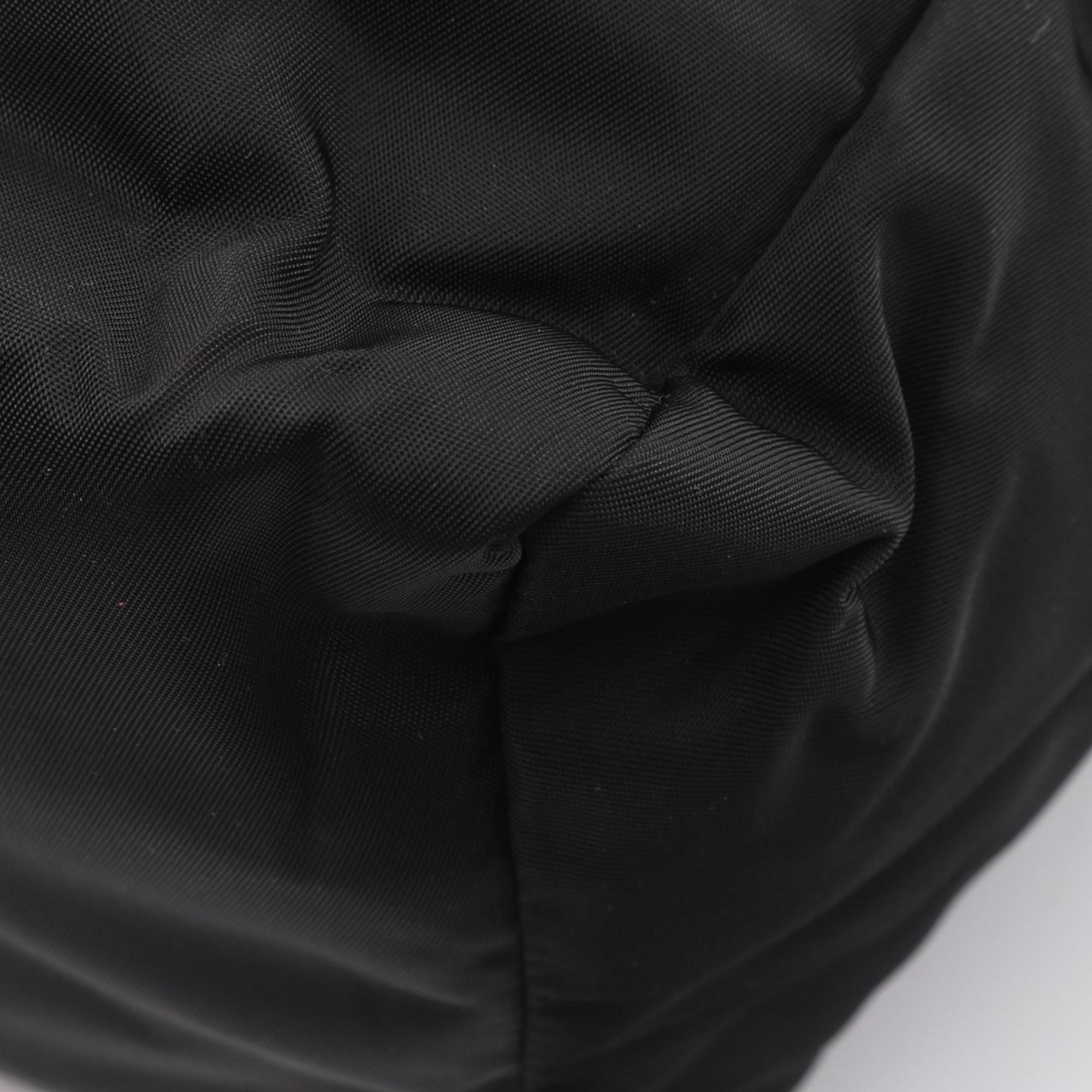 Bottega Veneta Black Nylon Clutch Bag