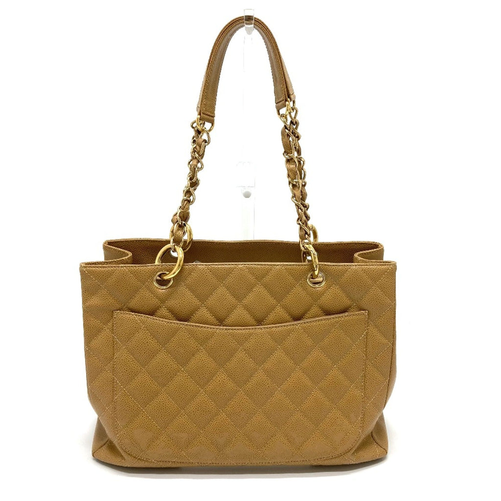 Chanel Beige Leather Tote Bag
