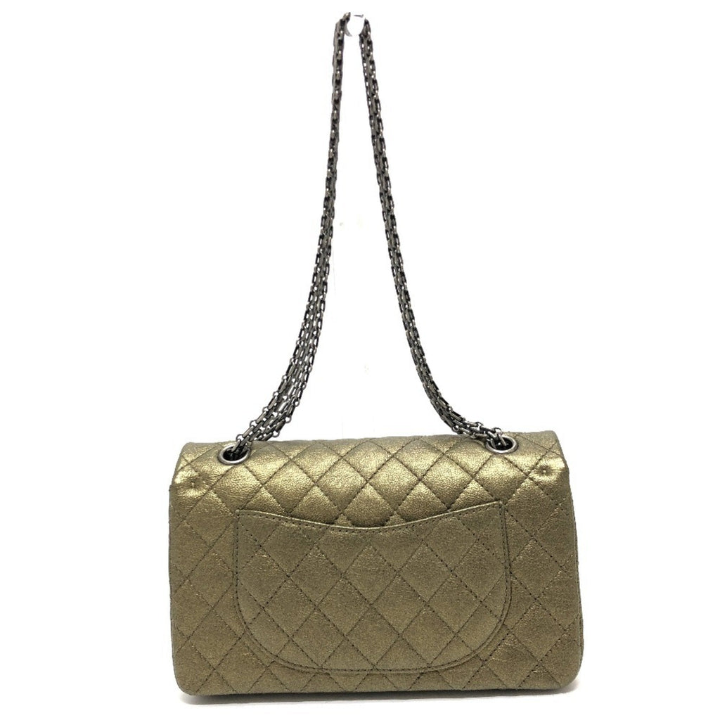 Chanel Bronze Leather Shoulder Bag