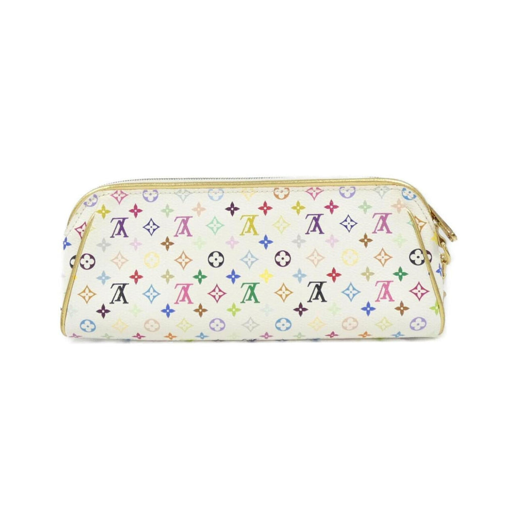 Louis Vuitton Multi-Color White Coated Canvas Pouch