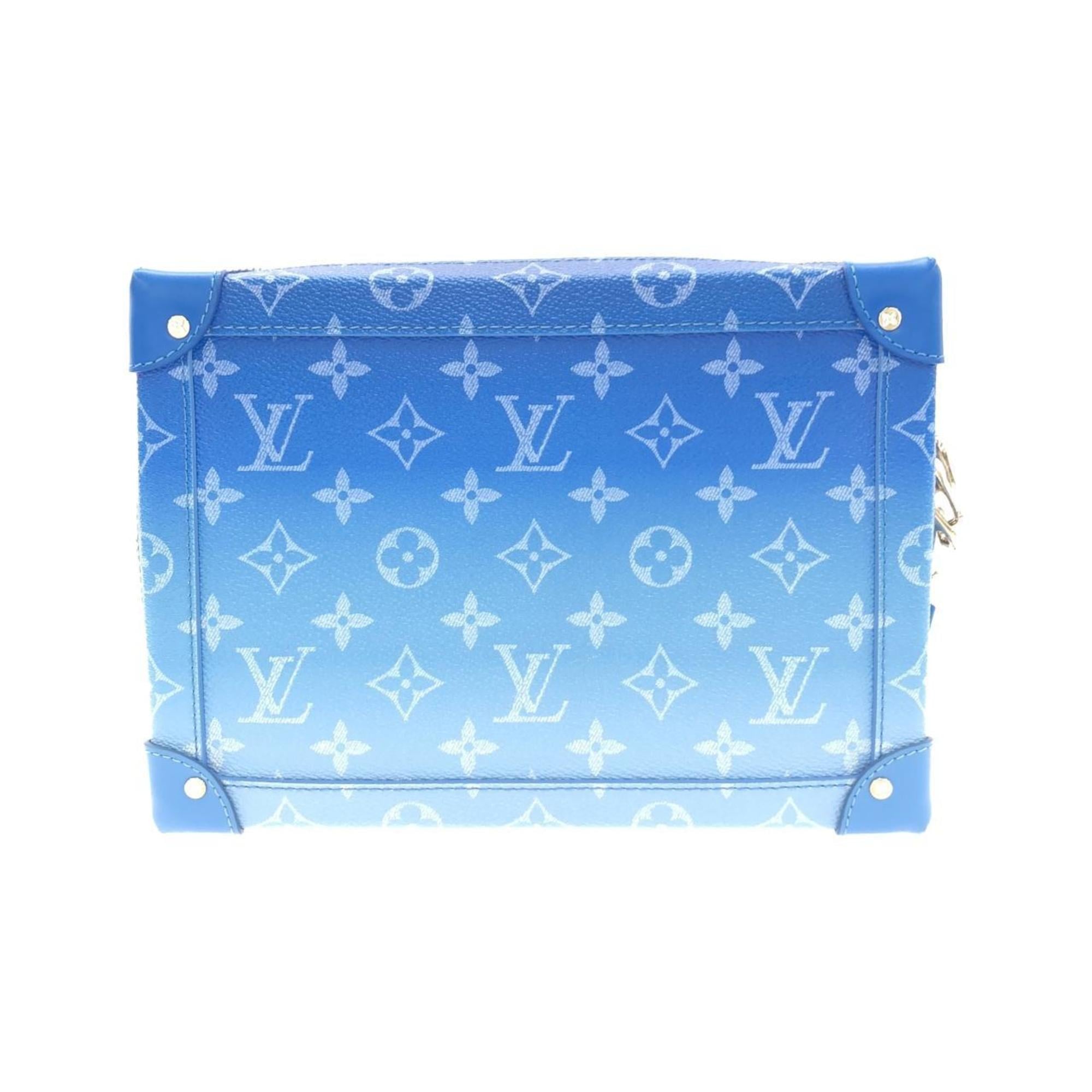 Louis Vuitton Blue Coated Canvas Shoulder Bag