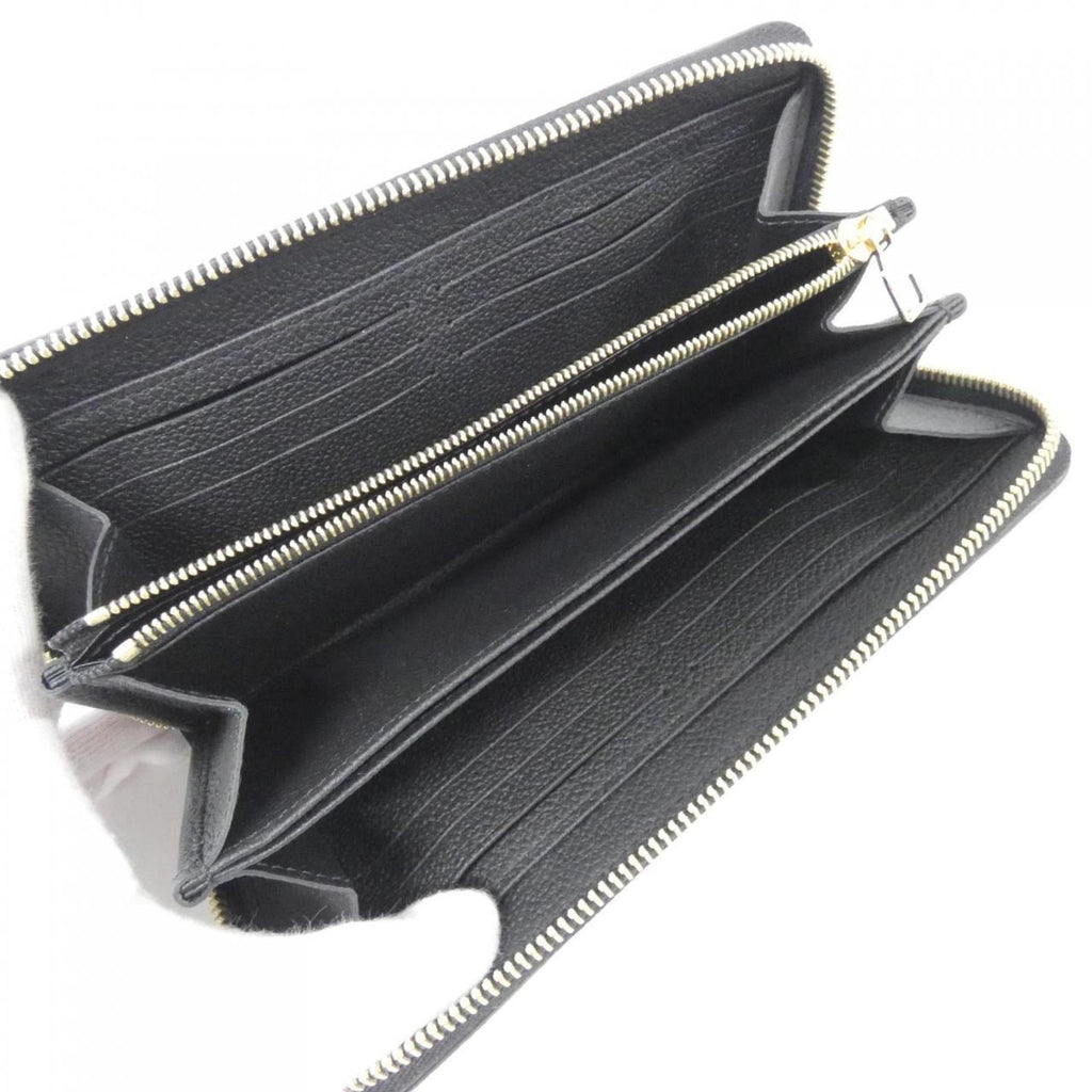 Louis Vuitton Black Leather Long Wallet