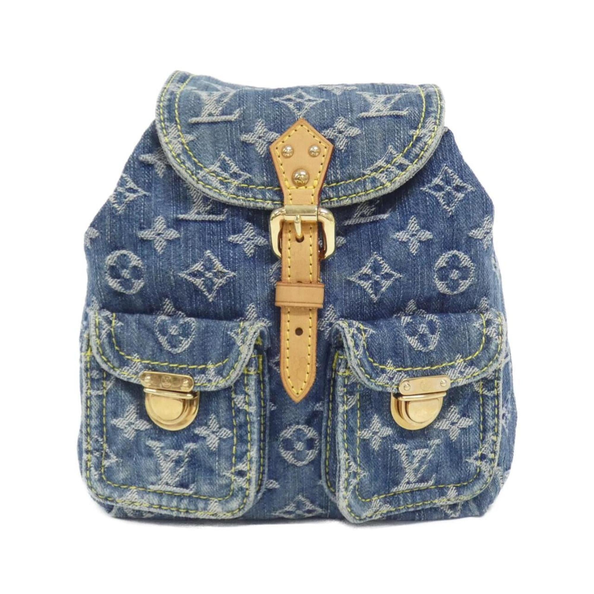 Louis Vuitton Blue Denim Backpack