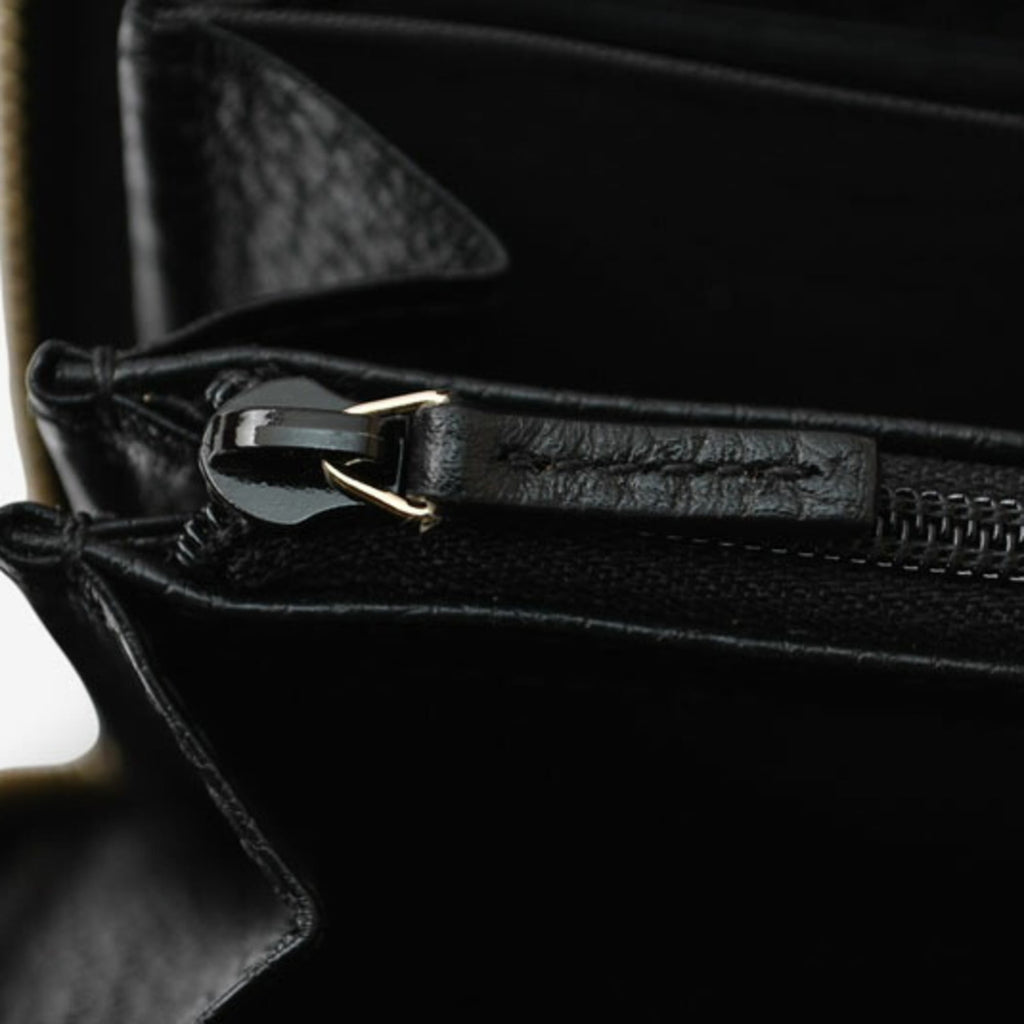 Gucci Black Leather Long Wallet (Bi-Fold) (Pre-Owned)