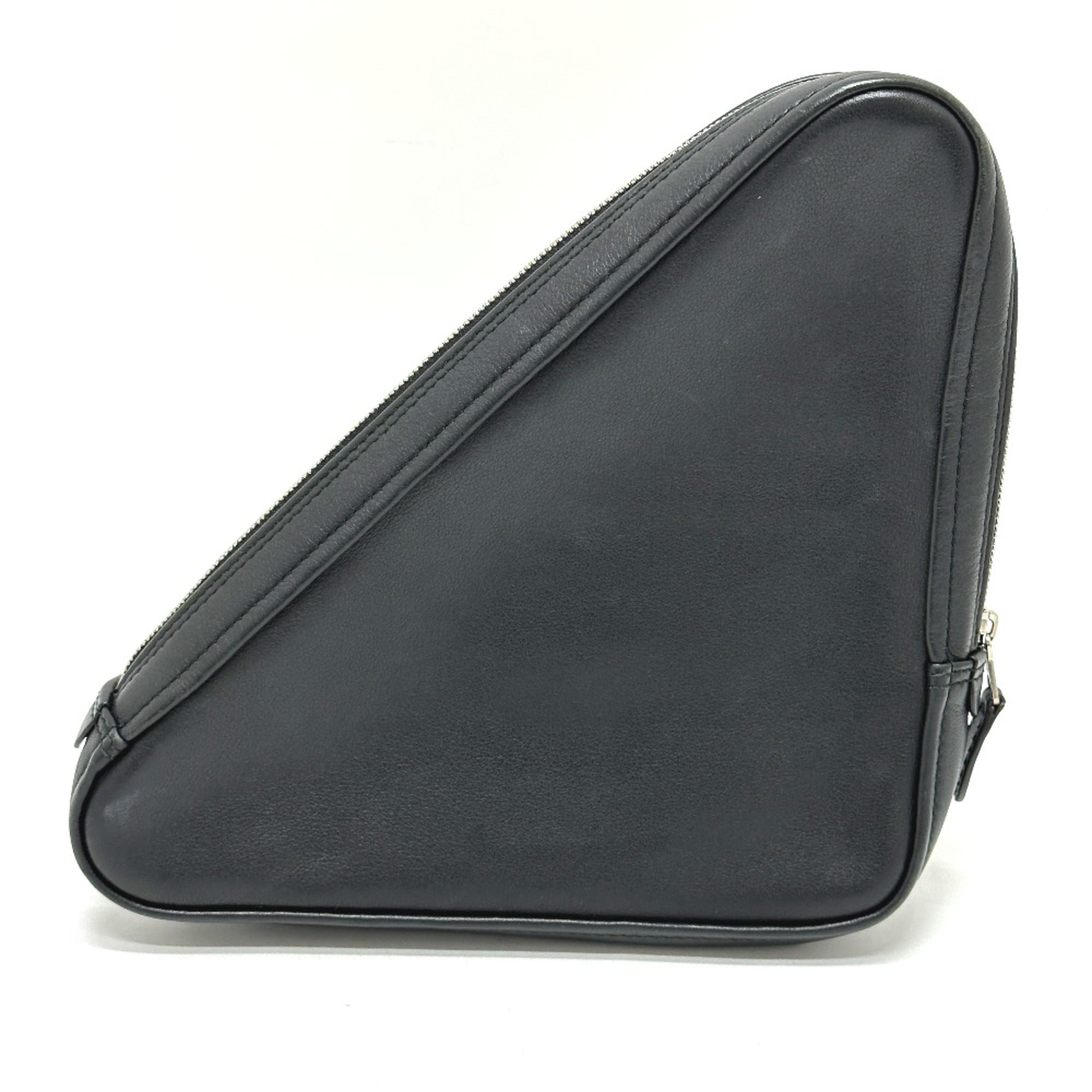 Balenciaga Black Leather Pouch