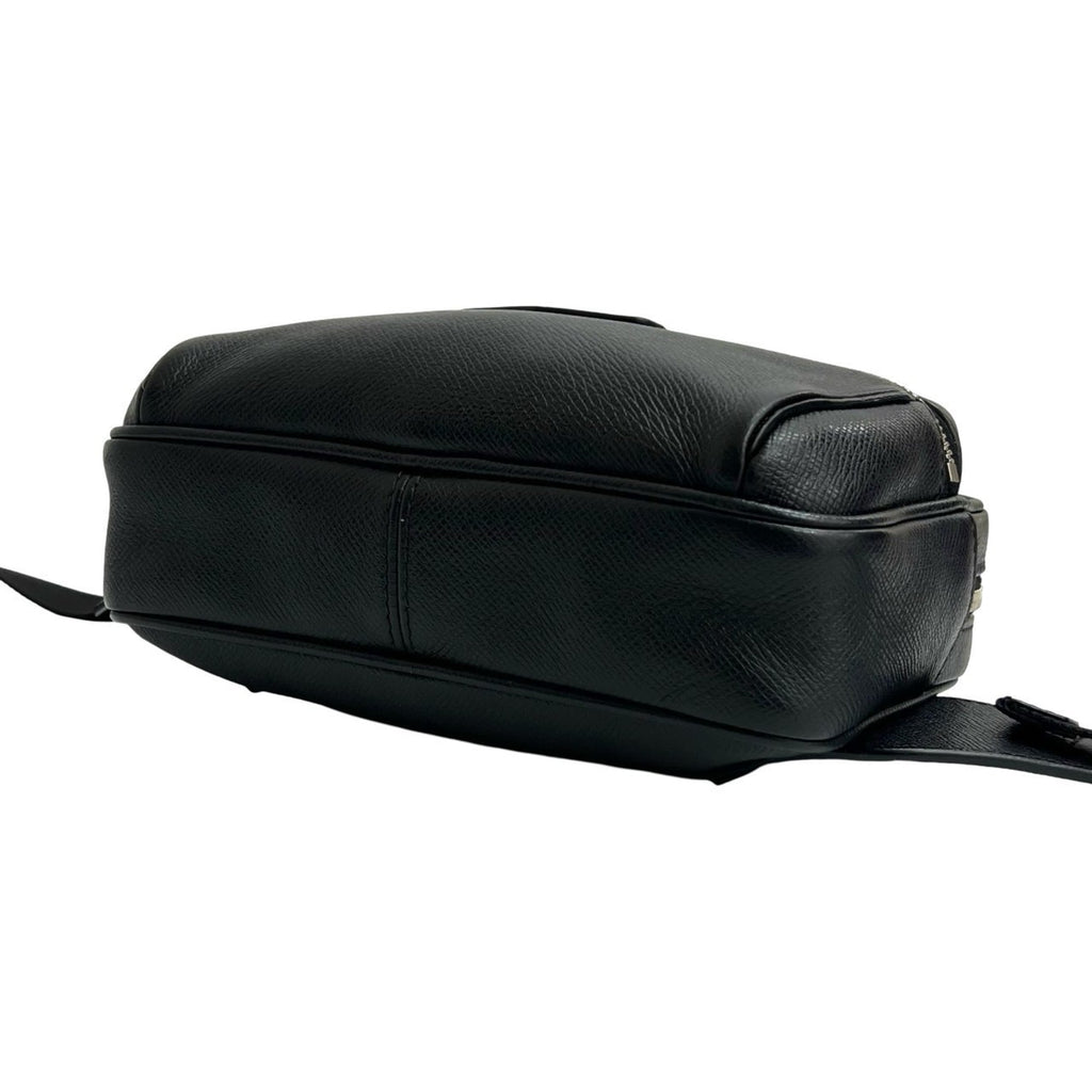 Louis Vuitton Black Leather Shoulder Bag Sling Bag
