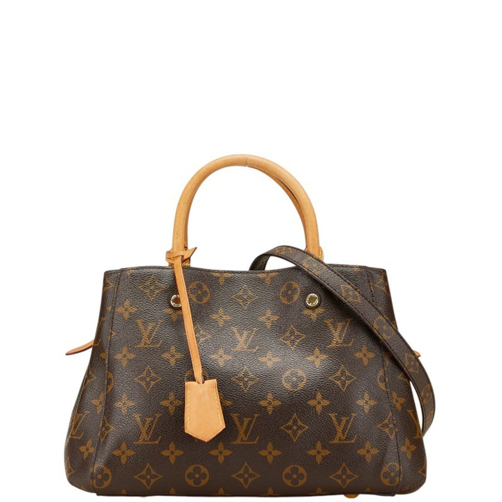 Louis Vuitton Monogram Brown Pvc Leather Handbag Shoulder Bag