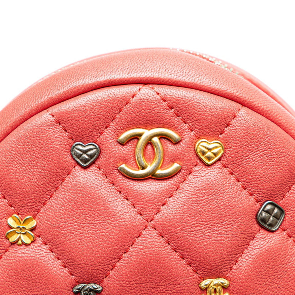Chanel Red Color Leather Shoulder Bag