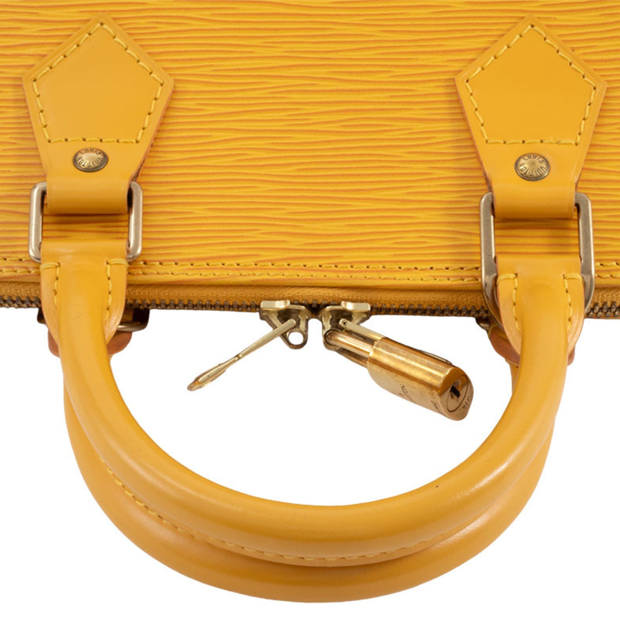 Louis Vuitton Yellow Epi Leather Handbag