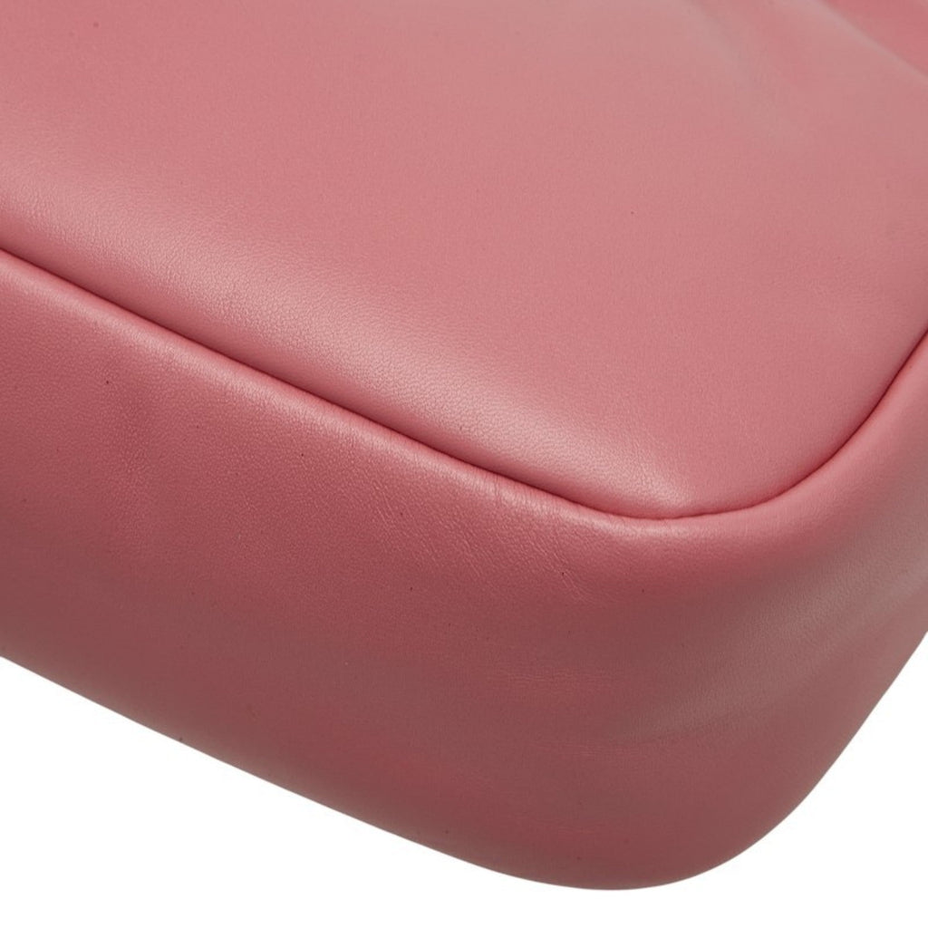 Prada Pink Leather Handbag Pouch Shoulder Bag