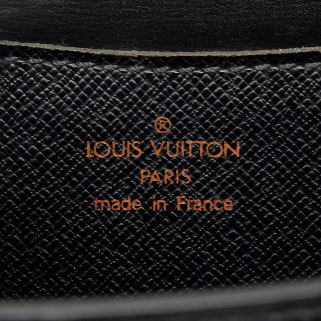 Louis Vuitton Black Leather Shoulder Bag