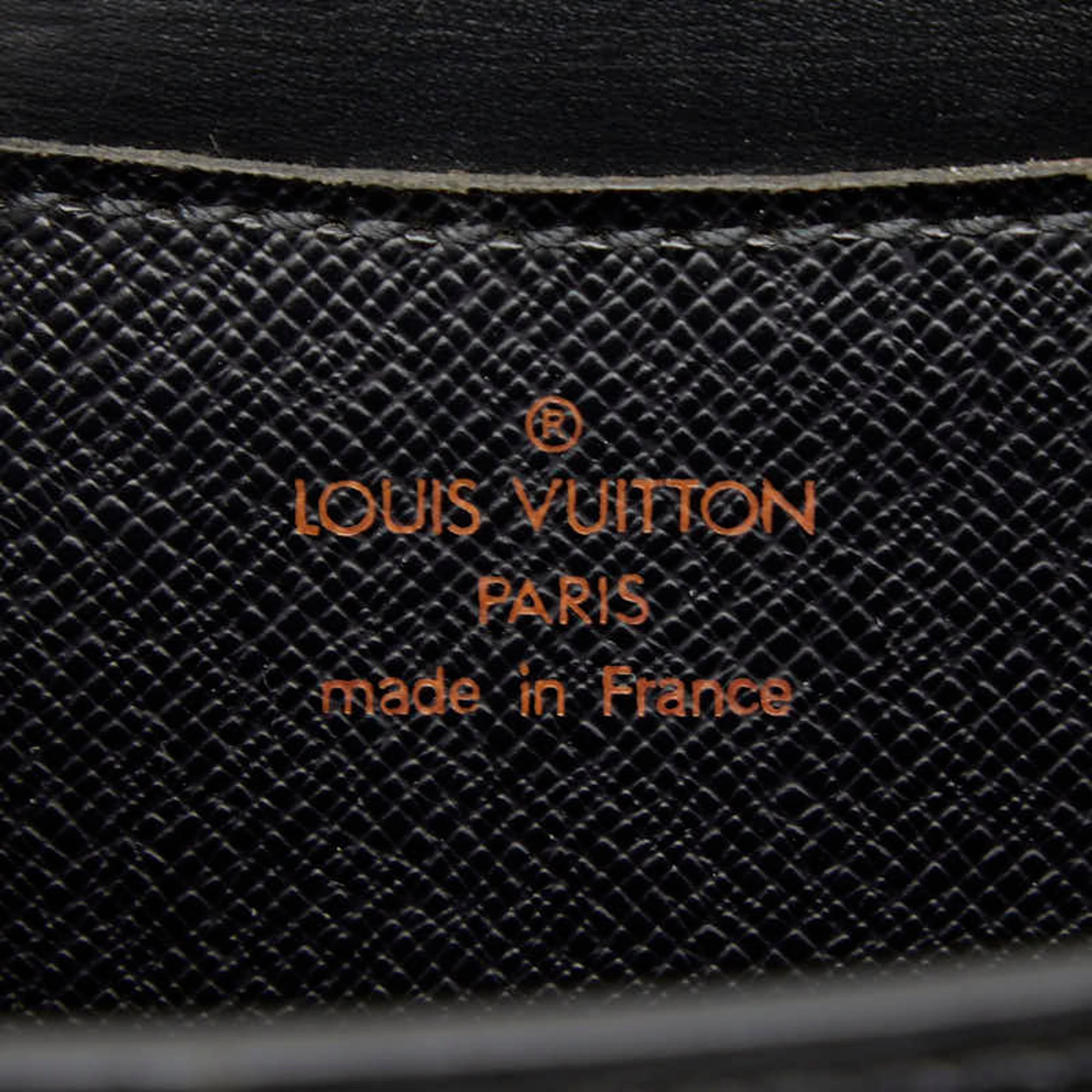 Louis Vuitton Black Leather Shoulder Bag