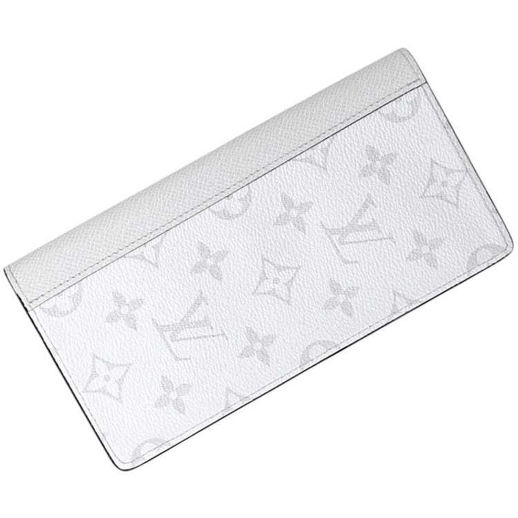 Louis Vuitton White Taiga Leather Monogram Long Wallet
