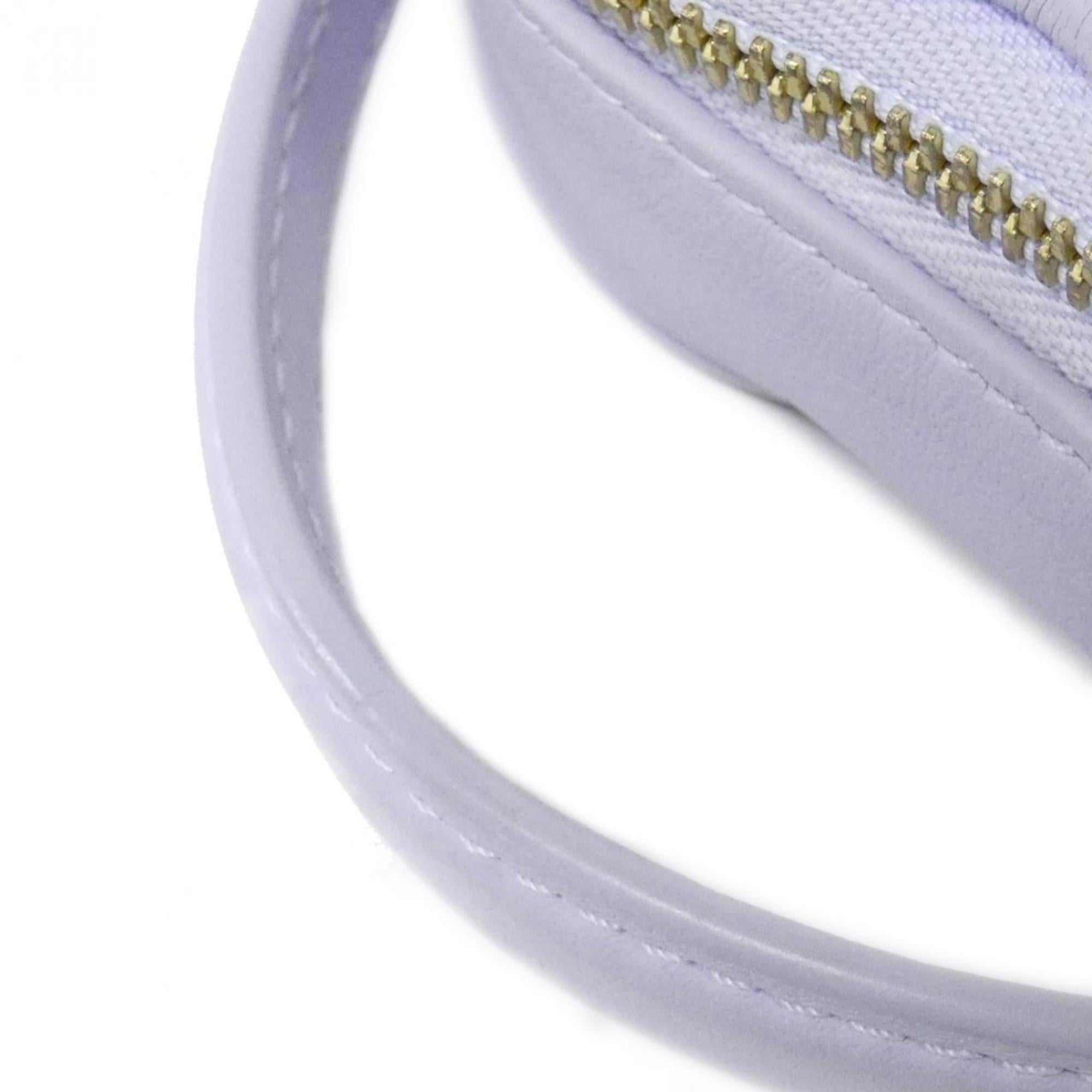 Louis Vuitton Purple Leather Pouch Shoulder Bag