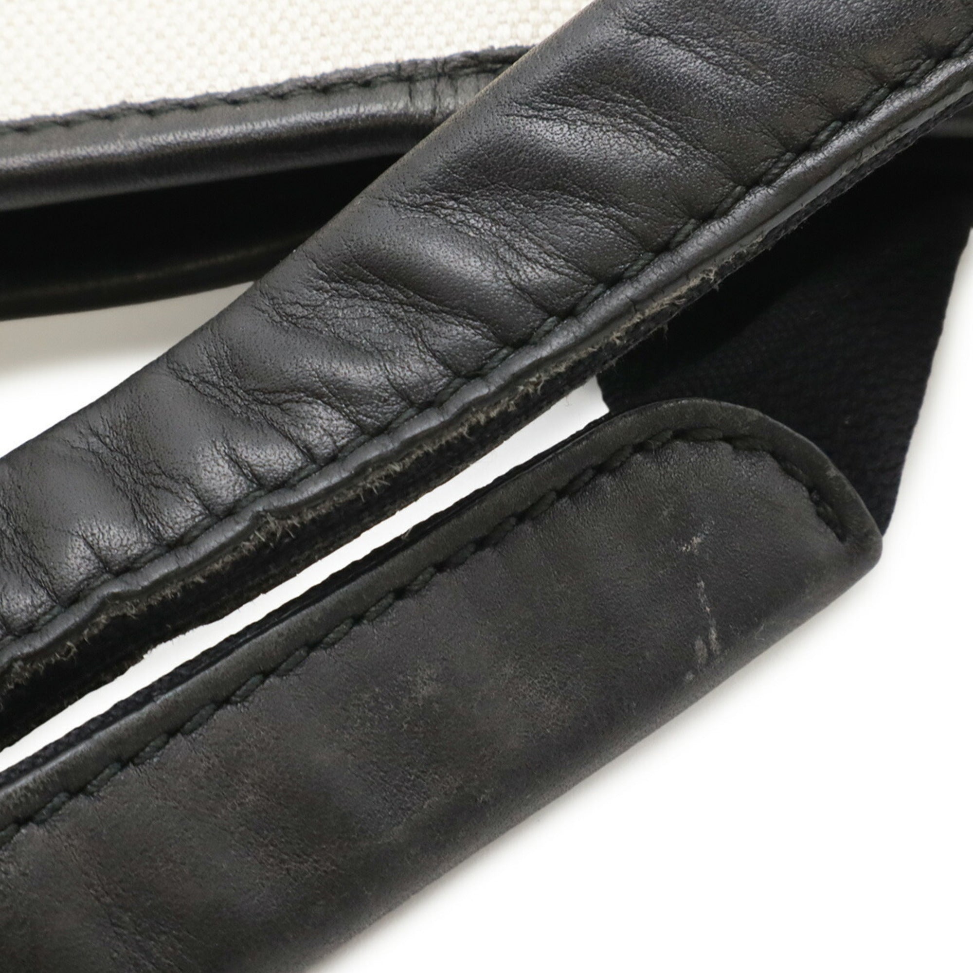 Balenciaga Black Canvas Handbag Pouch Tote