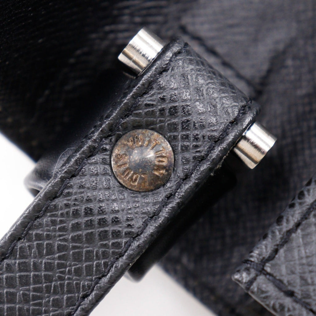 Louis Vuitton Taiga Ardoise Black Taiga Leather Pochette