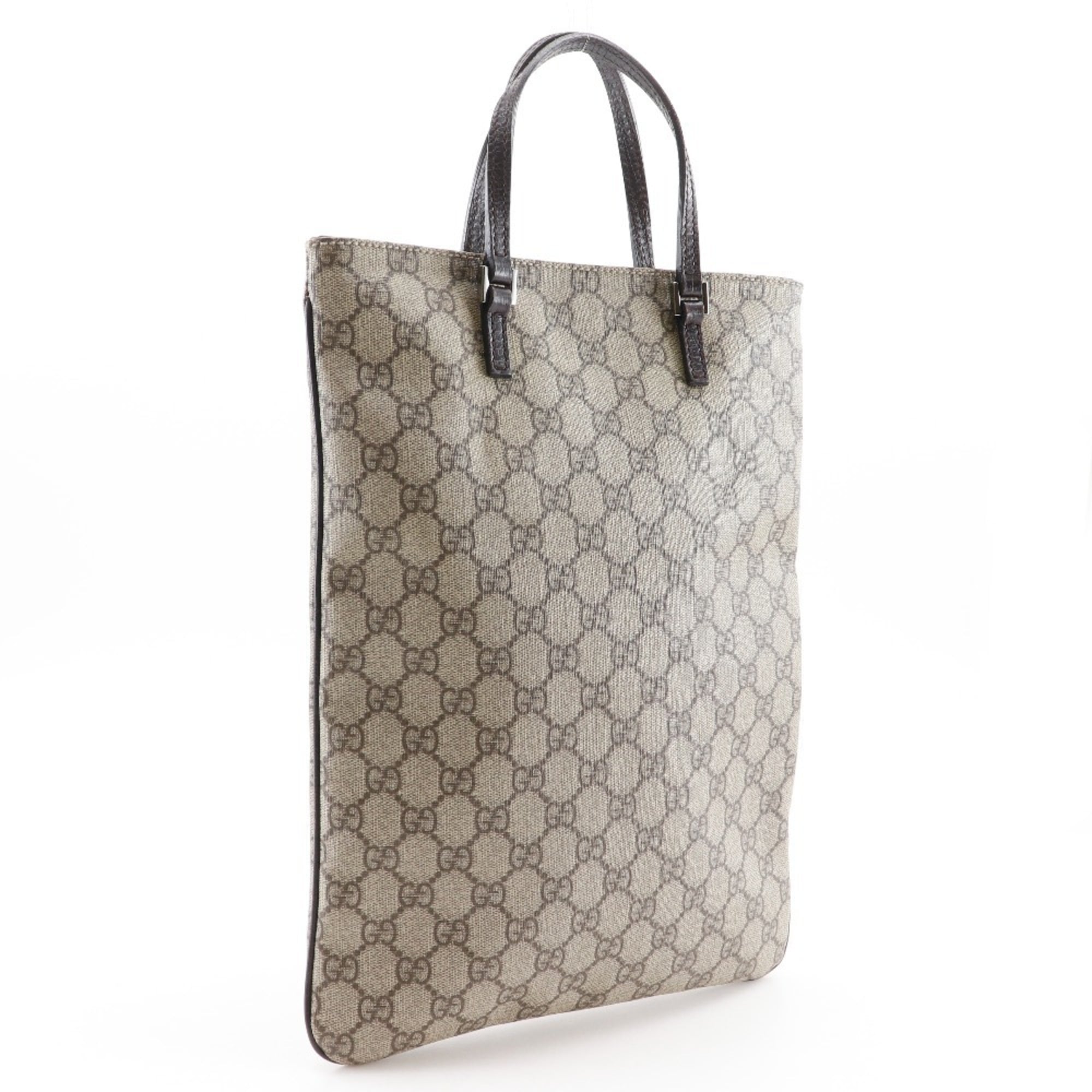 Gucci Brown Gg Supreme Handbag Tote Bag (Pre-Owned)