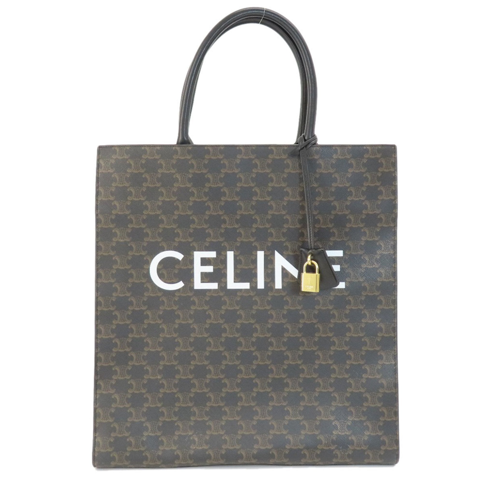 Celine Brown Pvc Tote Bag