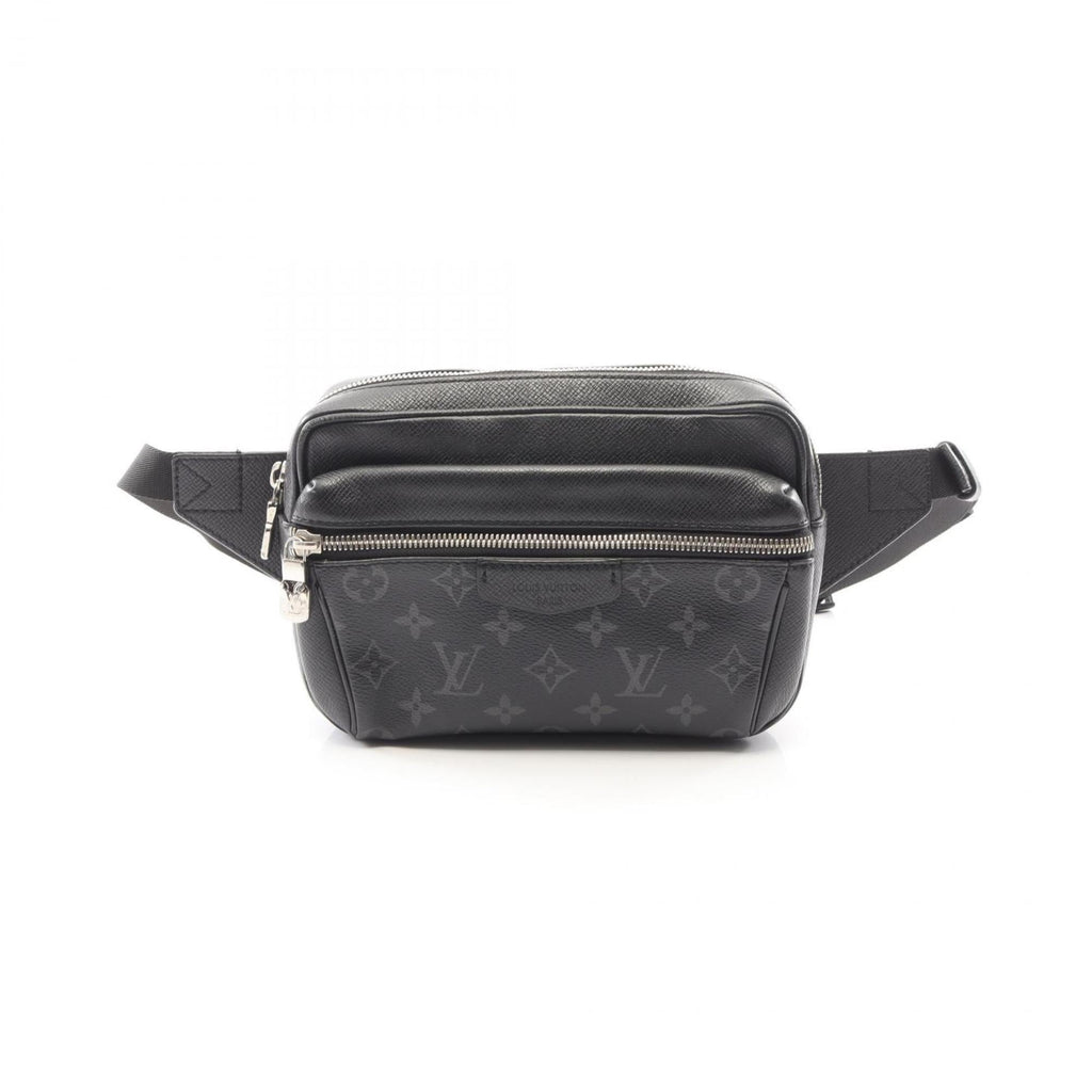 Louis Vuitton Black Coated Canvas Leather Fanny Pack Sling Bag