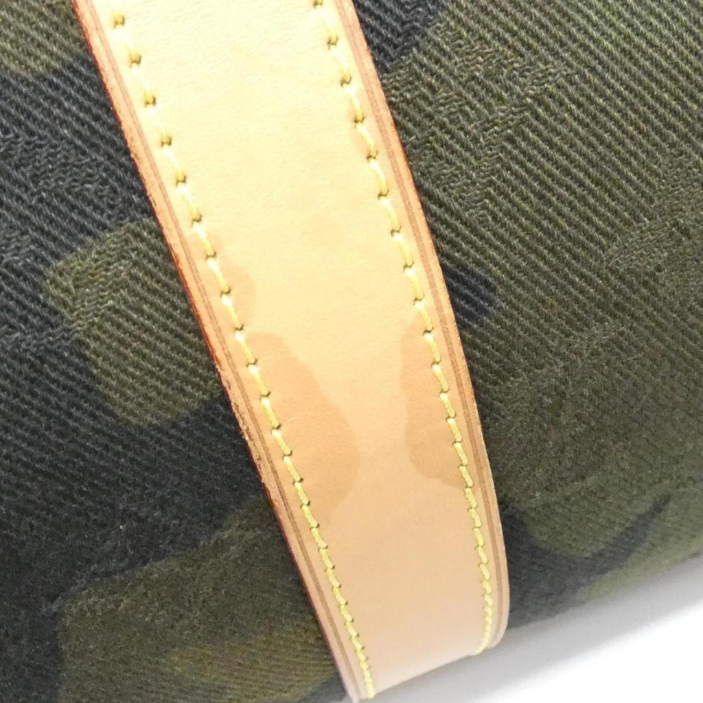 Louis Vuitton Camouflage Green Canvas Boston Bag