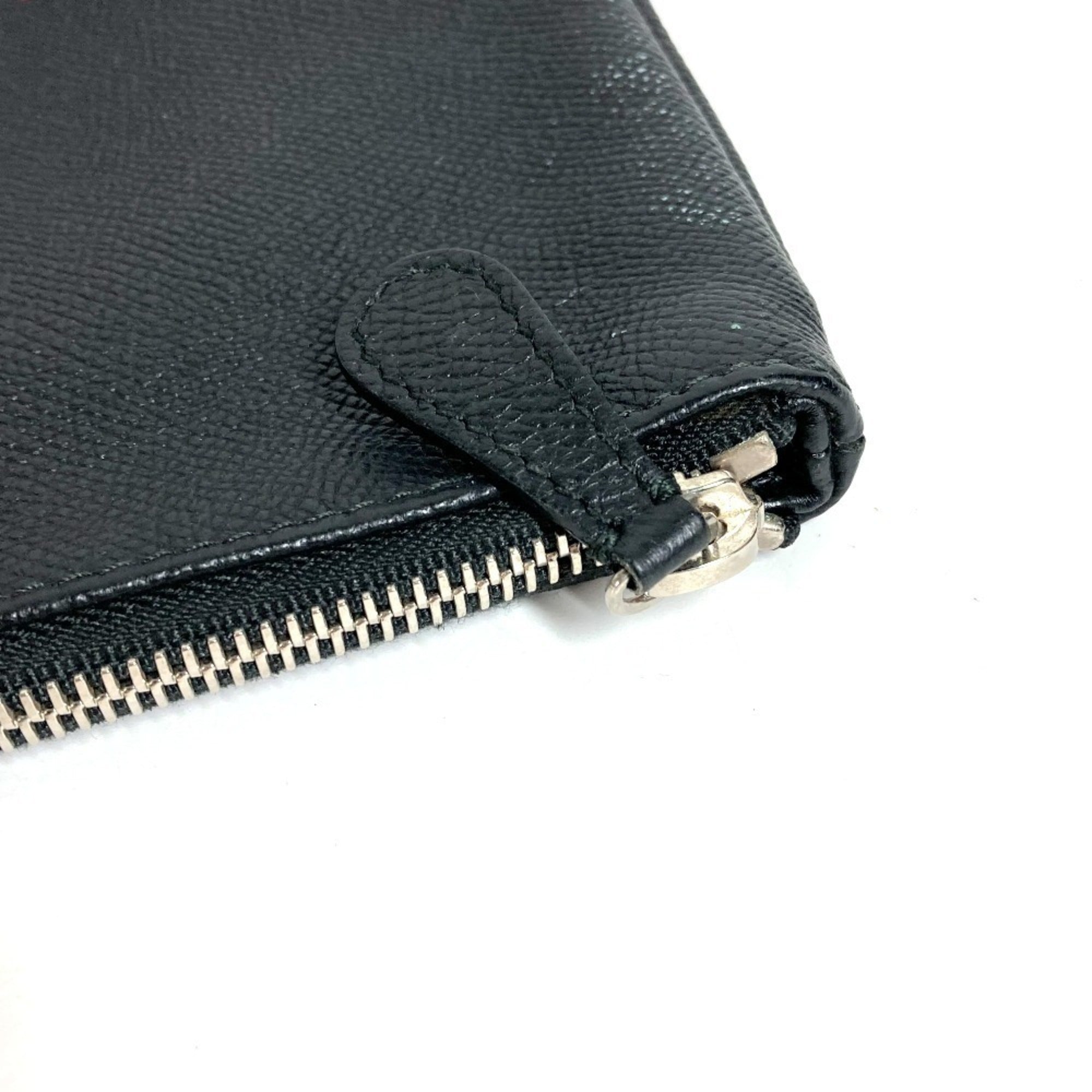 Balenciaga Black Pink Leather Clutch Bag Hand