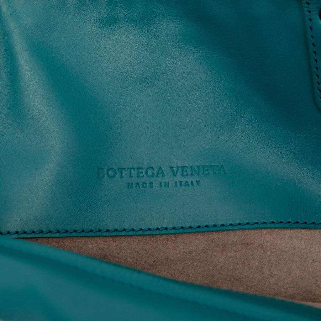 Bottega Veneta Blue Leather Handbag Tote Bag