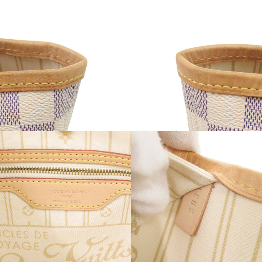 Louis Vuitton White Damier Azur Tote Bag