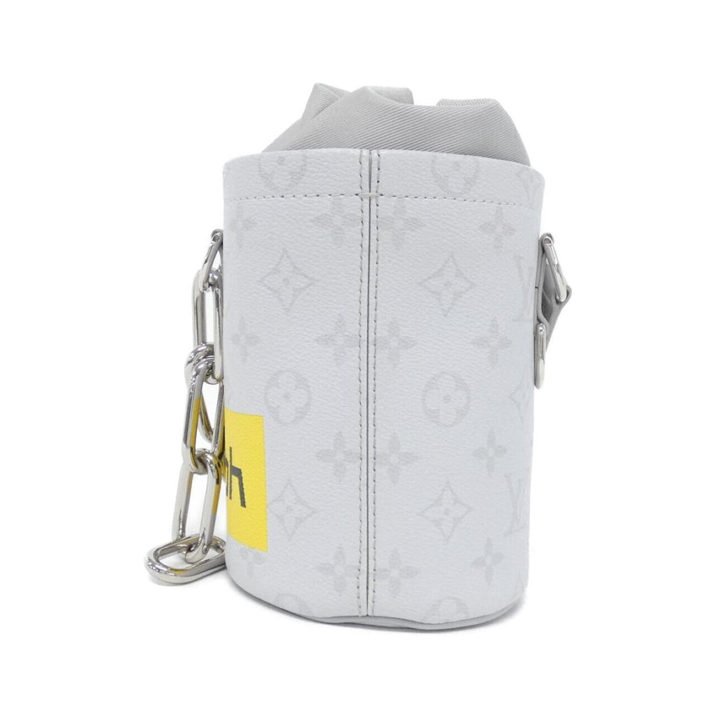 Louis Vuitton Blanc White Coated Canvas Shoulder Bag