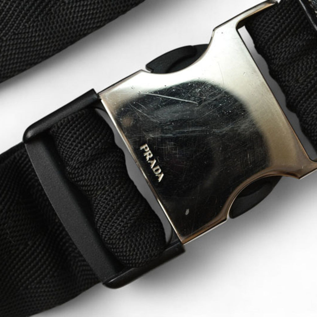 Prada Black Nero Nylon Fanny Pack Pouch