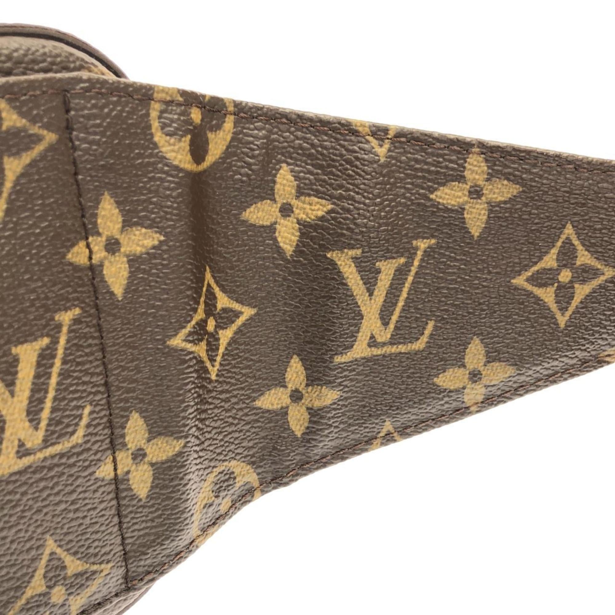 Louis Vuitton Brown Coated Canvas Shoulder Bag