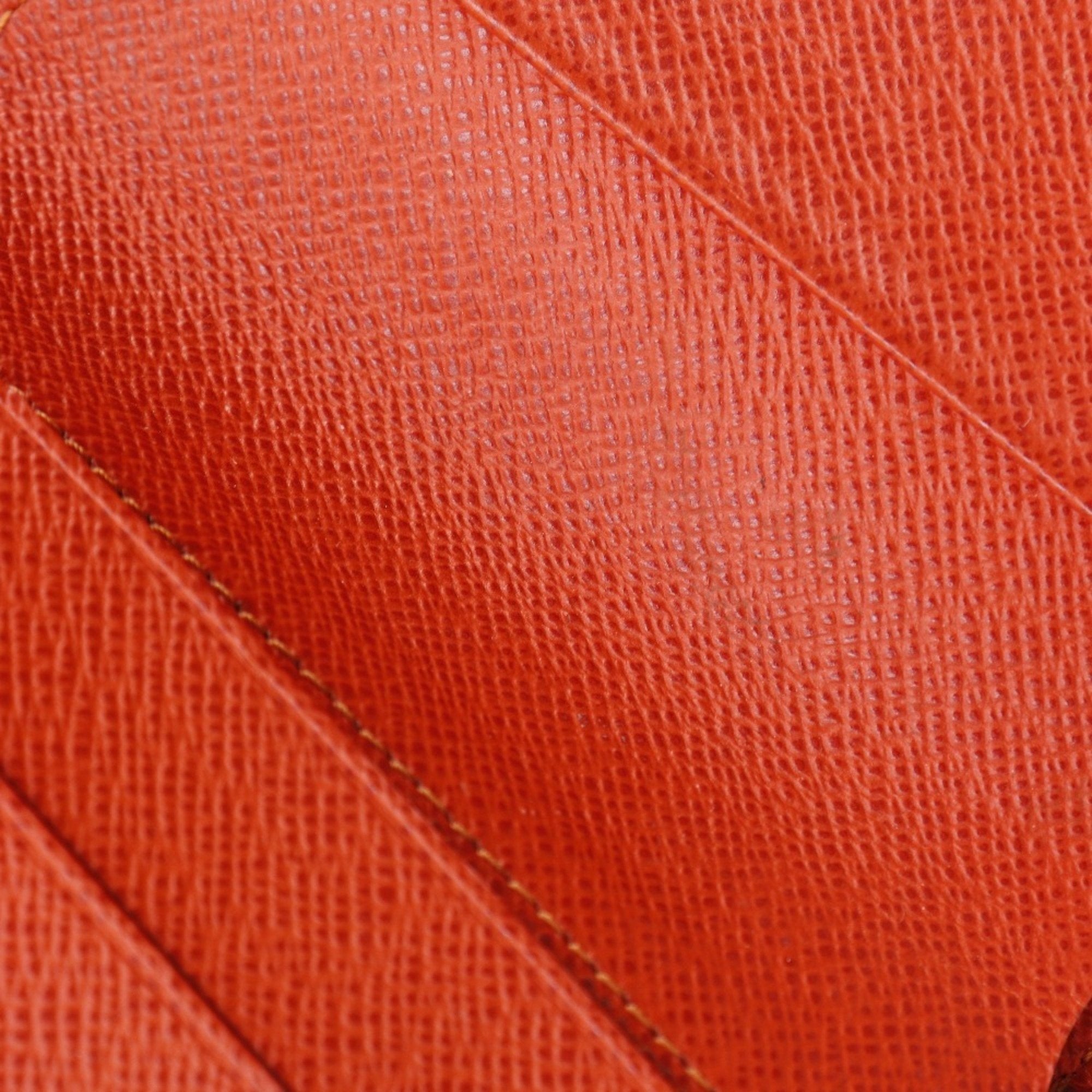 Louis Vuitton Lv Orange Orange Monogram Perforated Wallet