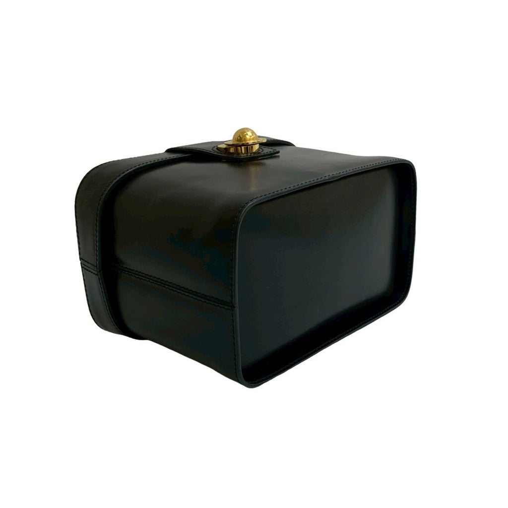 Celine Black Leather Handbag Vanity Bag