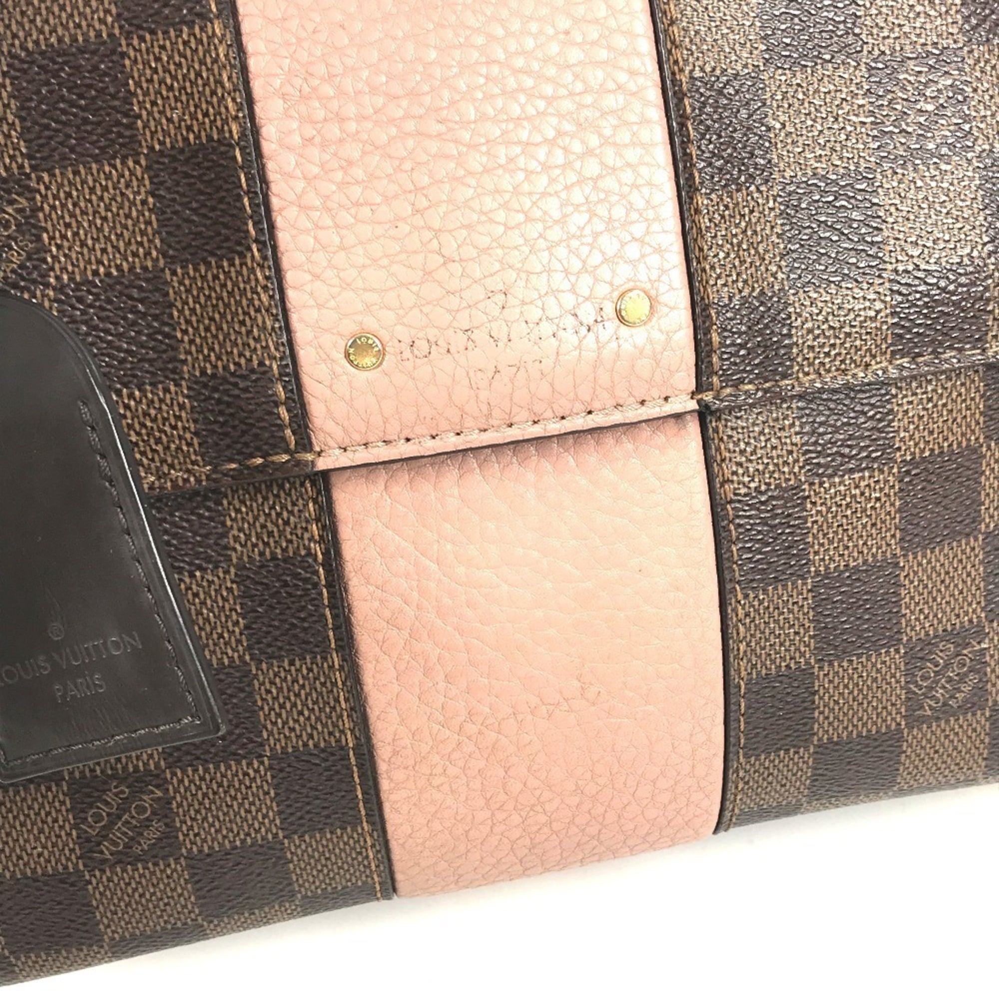 Louis Vuitton Damier Brown Pink Damier Canvas Handbag Shoulder Bag