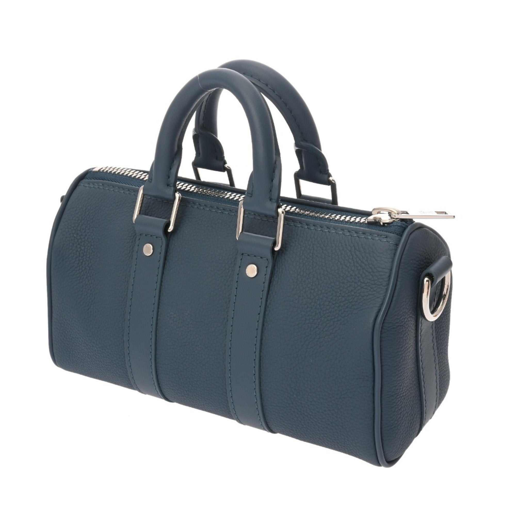Louis Vuitton Blue Leather Handbag