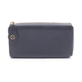 Louis Vuitton Navy Navy Blue Leather Long Wallet