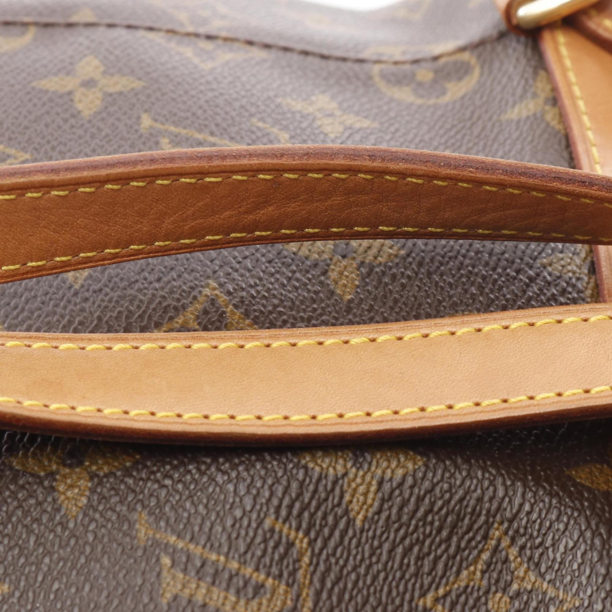 Louis Vuitton Brown Coated Canvas Leather Backpack