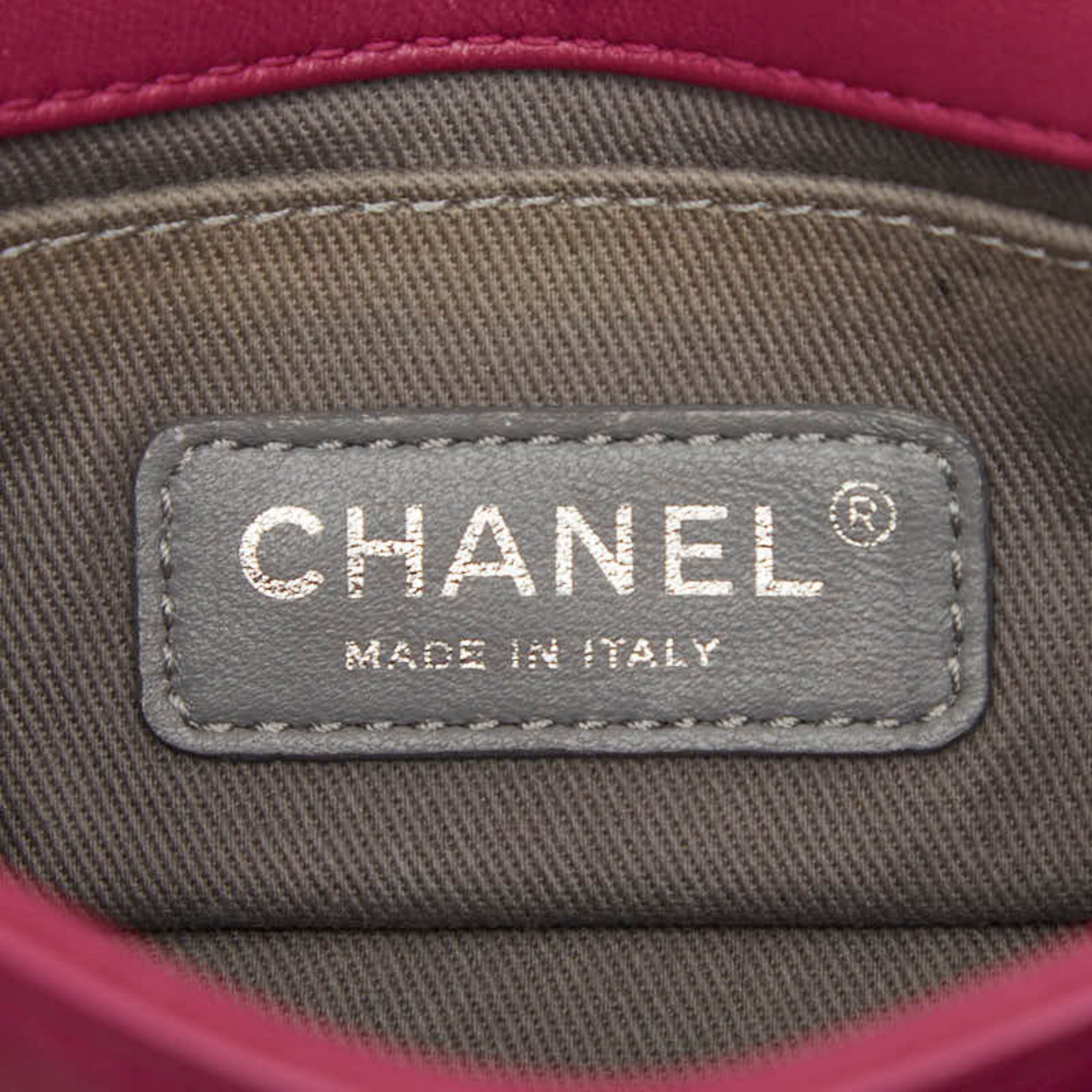 Chanel Pink Leather Shoulder Bag